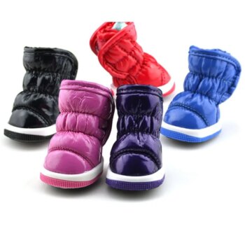 Cute Waterproof Winter Dog Boots